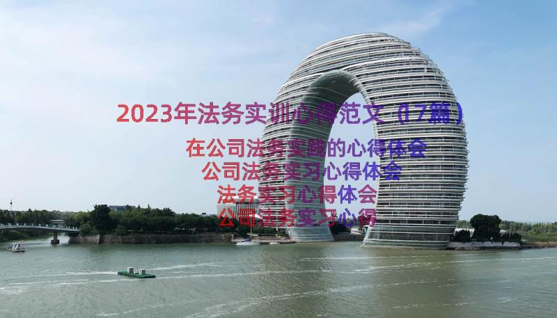 2023年法务实训心得范文（17篇）