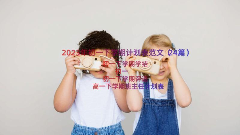 2023年初一下学期计划表范文（24篇）