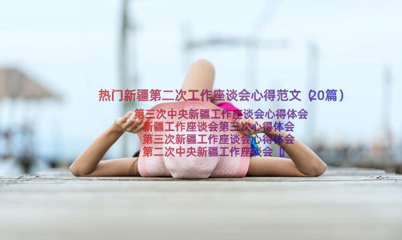 热门新疆第二次工作座谈会心得范文（20篇）