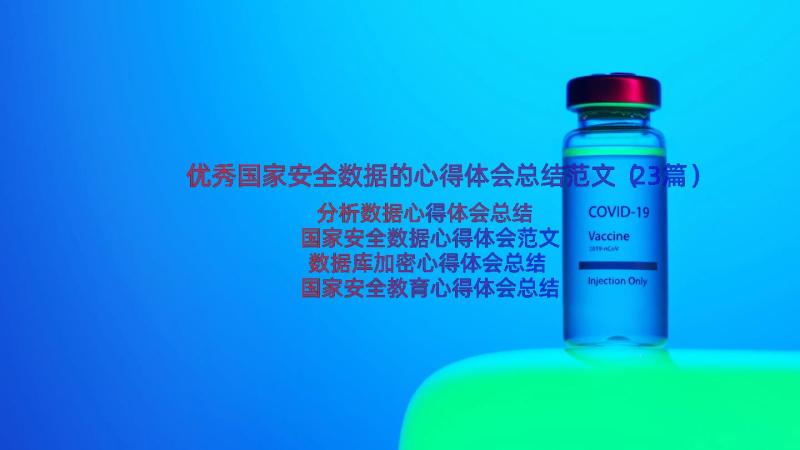 优秀国家安全数据的心得体会总结范文（23篇）