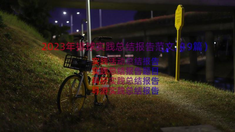 2023年排球实践总结报告范文（19篇）