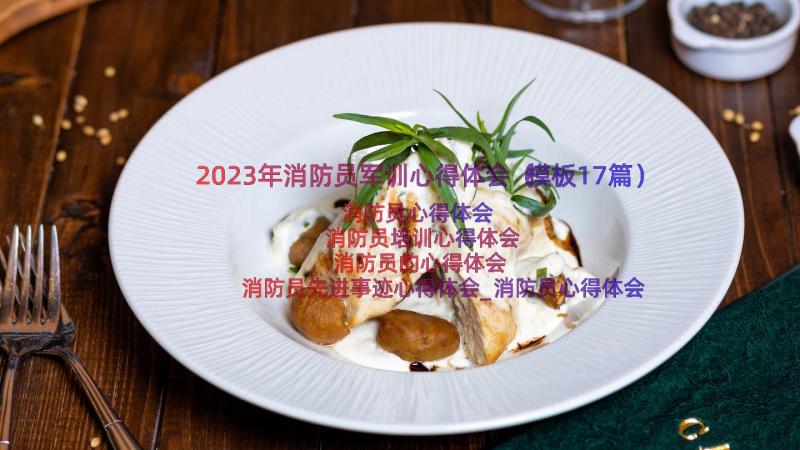 2023年消防员军训心得体会（模板17篇）