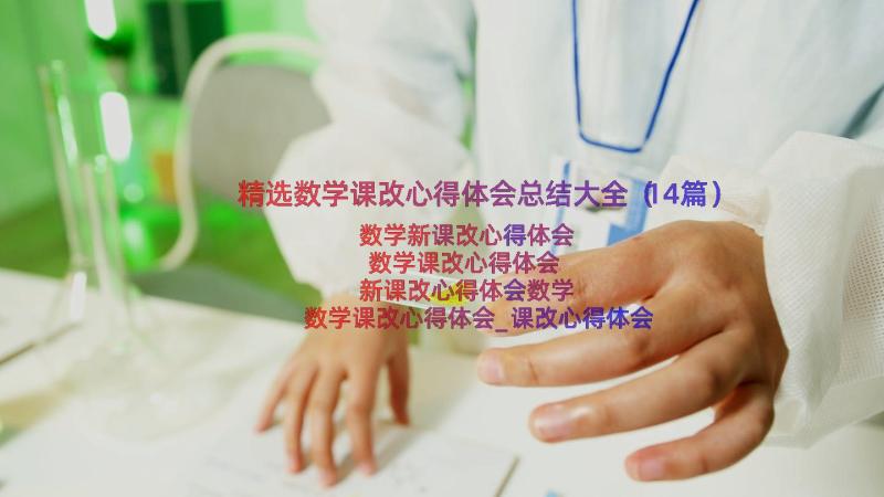 精选数学课改心得体会总结大全（14篇）