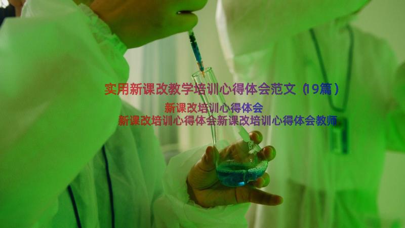 实用新课改教学培训心得体会范文（19篇）