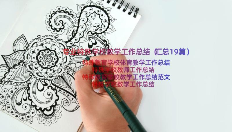 专业特殊学校教学工作总结（汇总19篇）