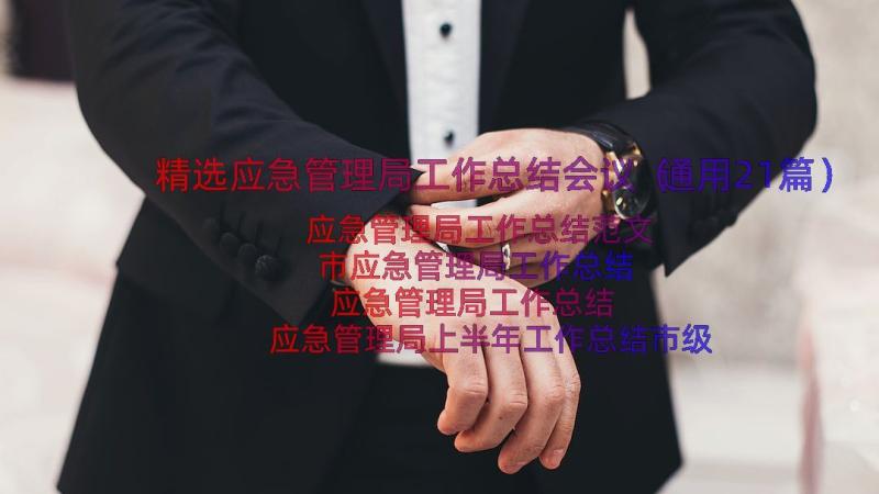 精选应急管理局工作总结会议（通用21篇）