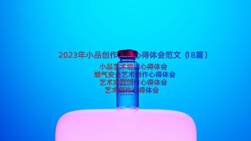 2023年小品创作艺术心得体会范文（18篇）