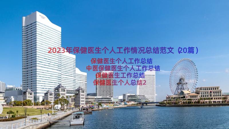 2023年保健医生个人工作情况总结范文（20篇）