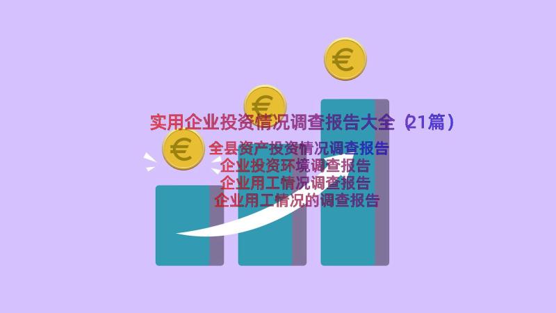 实用企业投资情况调查报告大全（21篇）