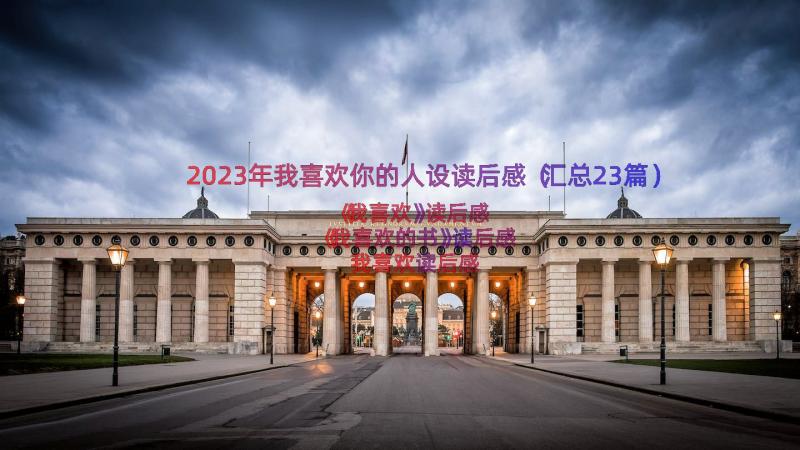 2023年我喜欢你的人设读后感（汇总23篇）