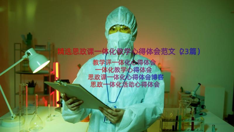 精选思政课一体化教学心得体会范文（23篇）