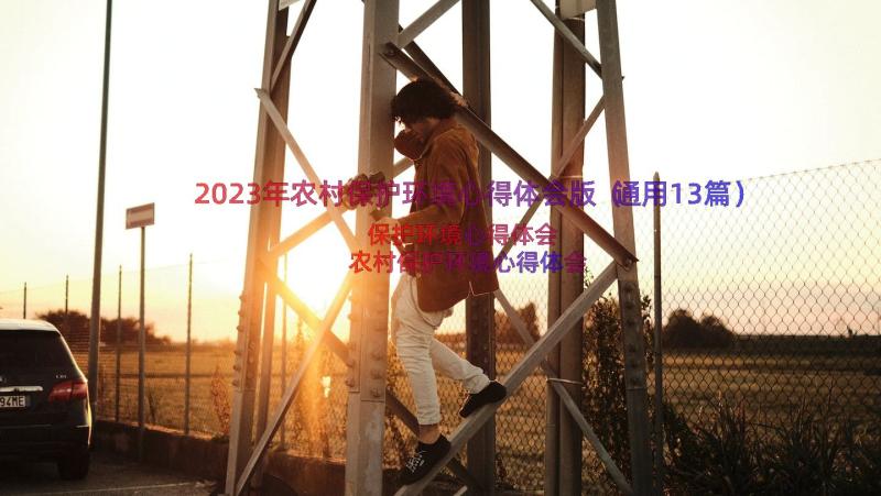 2023年农村保护环境心得体会版（通用13篇）