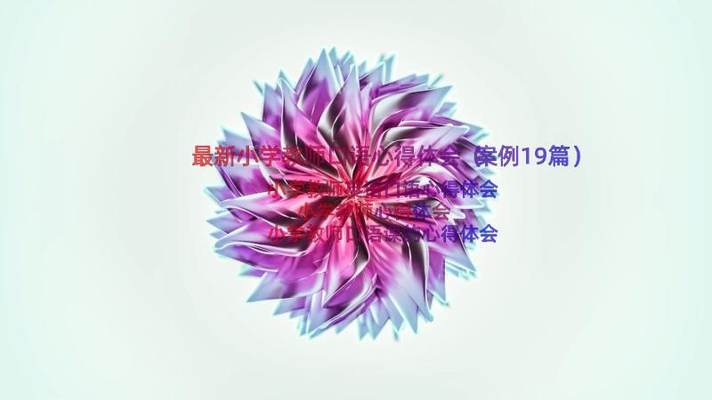 最新小学教师口语心得体会（案例19篇）