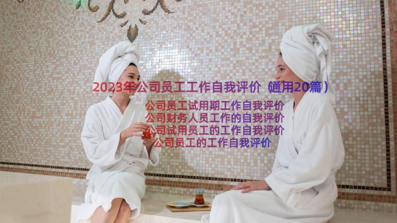 2023年公司员工工作自我评价（通用20篇）