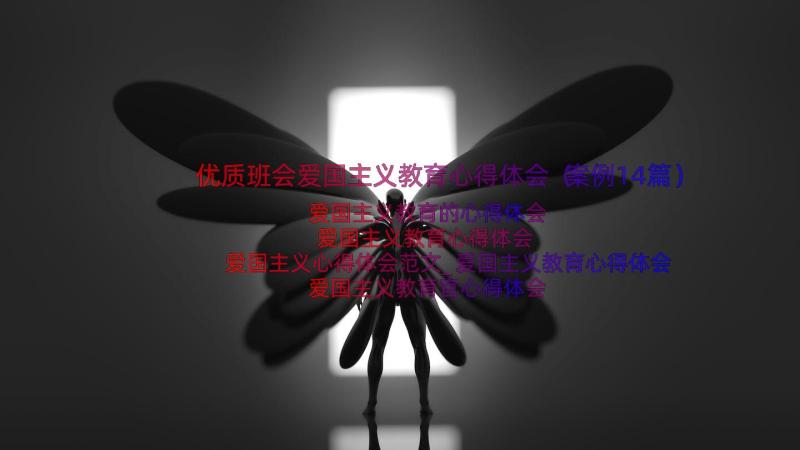 优质班会爱国主义教育心得体会（案例14篇）