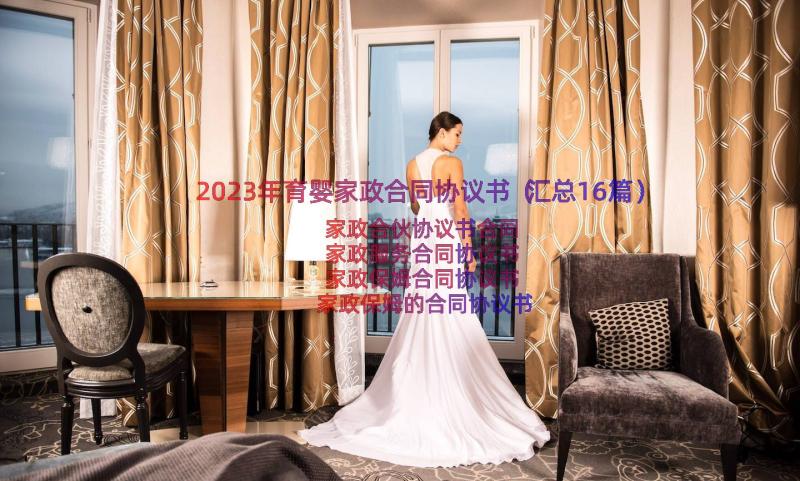 2023年育婴家政合同协议书（汇总16篇）