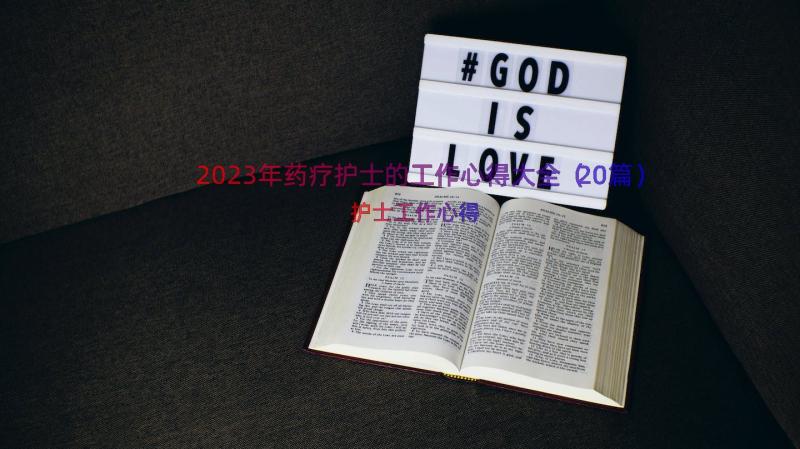 2023年药疗护士的工作心得大全（20篇）