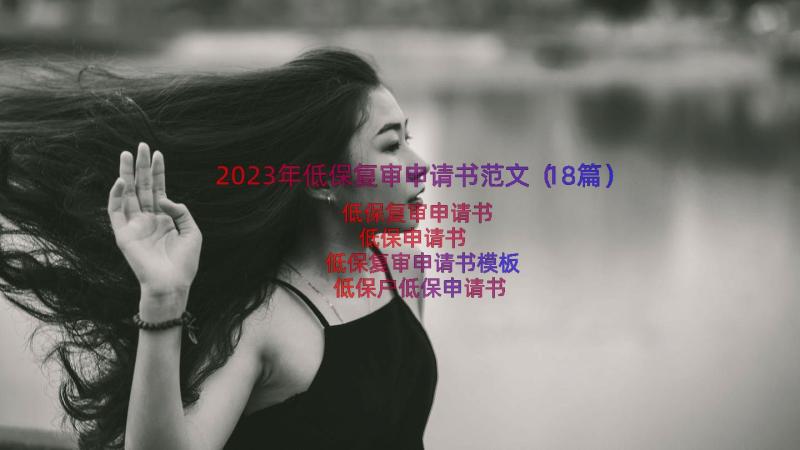 2023年低保复审申请书范文（18篇）