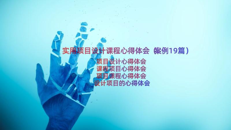 实用项目设计课程心得体会（案例19篇）