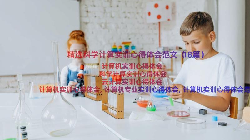 精选科学计算实训心得体会范文（18篇）