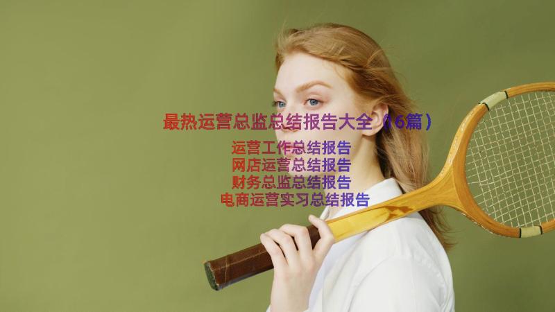 最热运营总监总结报告大全（16篇）