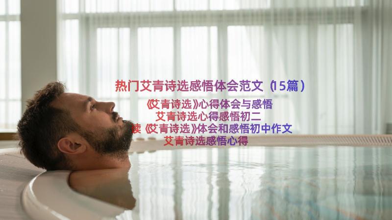 热门艾青诗选感悟体会范文（15篇）