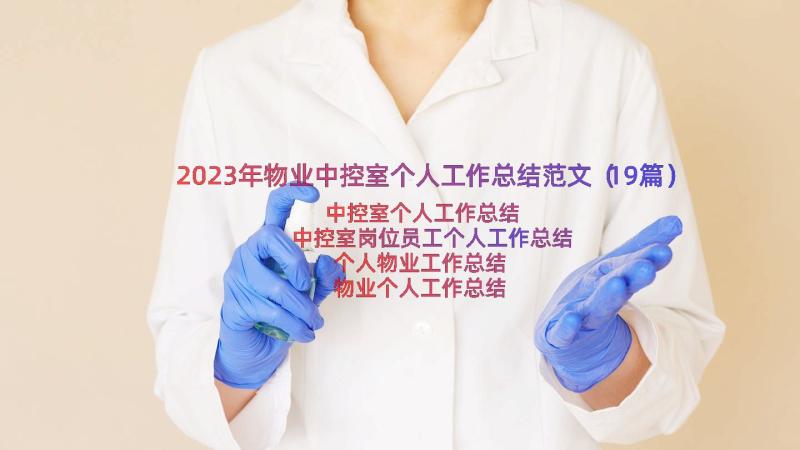 2023年物业中控室个人工作总结范文（19篇）