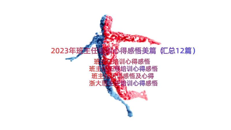 2023年班主任培训心得感悟美篇（汇总12篇）