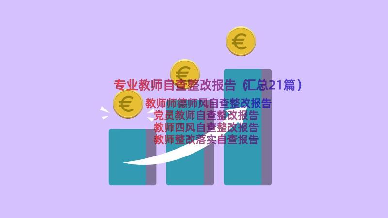 专业教师自查整改报告（汇总21篇）