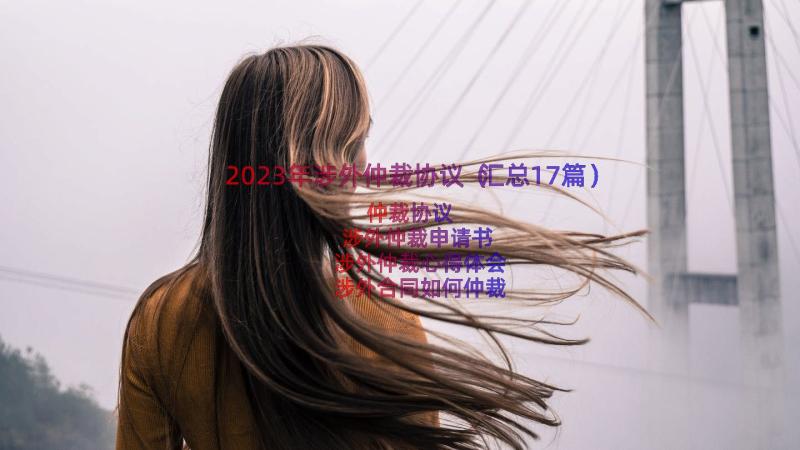 2023年涉外仲裁协议（汇总17篇）