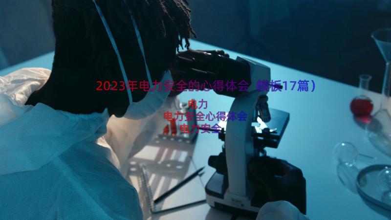 2023年电力安全的心得体会（模板17篇）