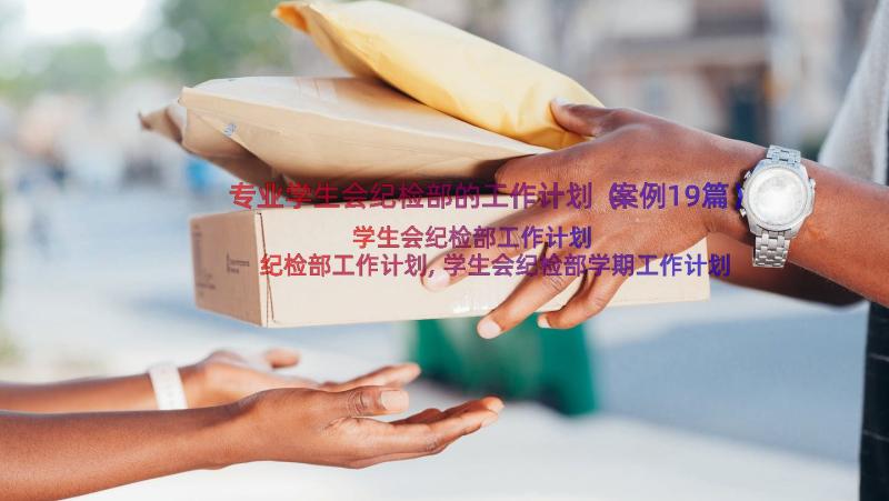 专业学生会纪检部的工作计划（案例19篇）