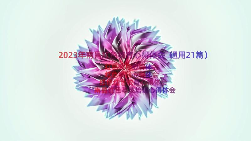 2023年南昌红色教育心得体会（通用21篇）