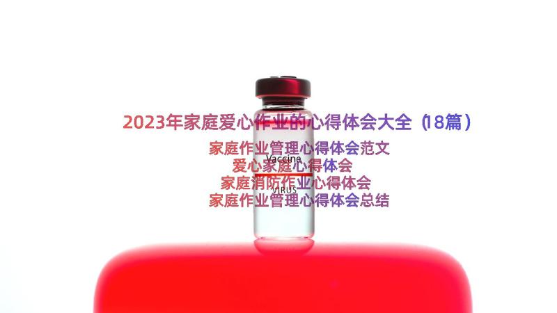 2023年家庭爱心作业的心得体会大全（18篇）