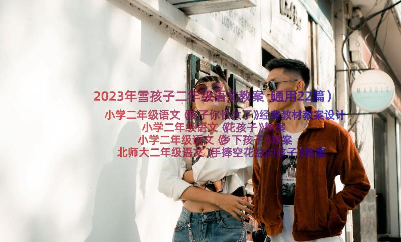 2023年雪孩子二年级语文教案（通用22篇）