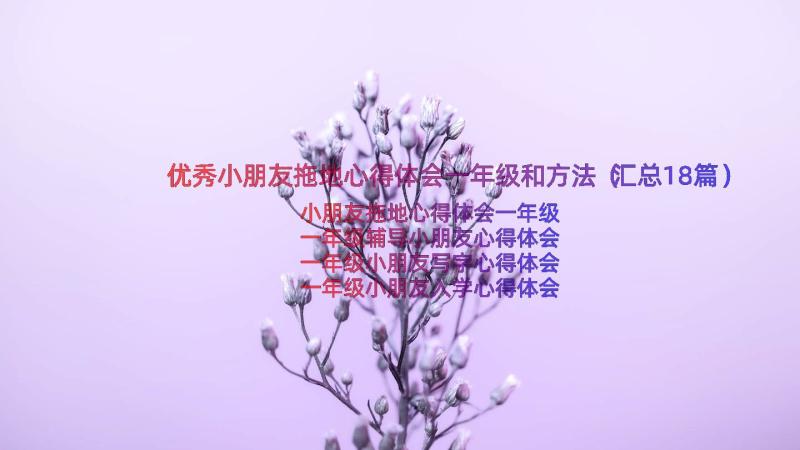 优秀小朋友拖地心得体会一年级和方法（汇总18篇）