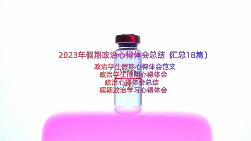 2023年假期政治心得体会总结（汇总18篇）