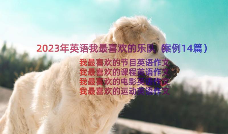 2023年英语我最喜欢的乐队（案例14篇）