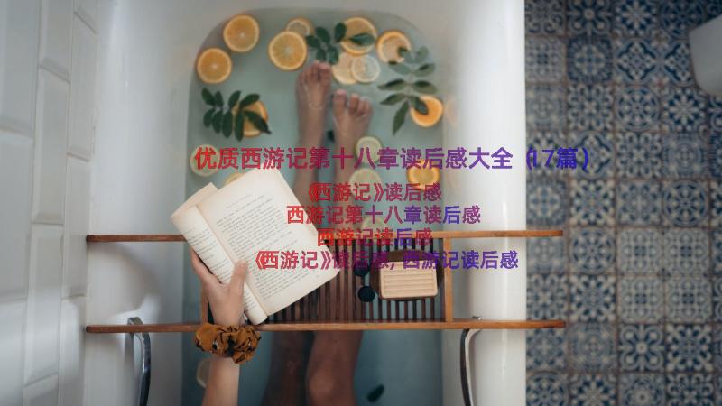 优质西游记第十八章读后感大全（17篇）