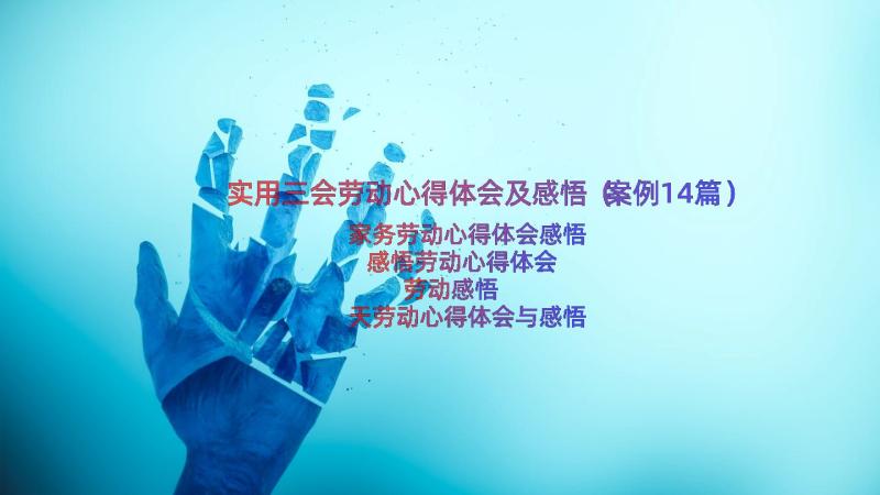 实用三会劳动心得体会及感悟（案例14篇）