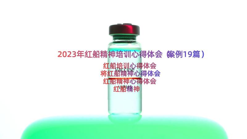 2023年红船精神培训心得体会（案例19篇）