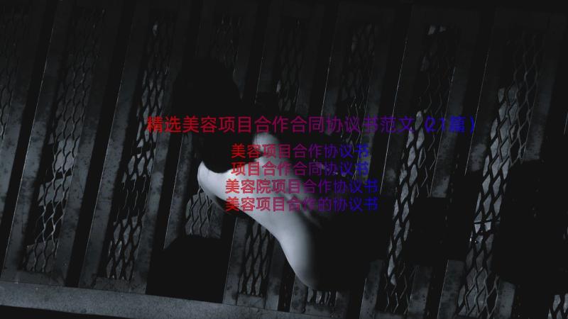 精选美容项目合作合同协议书范文（21篇）