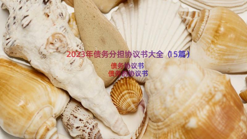 2023年债务分担协议书大全（15篇）