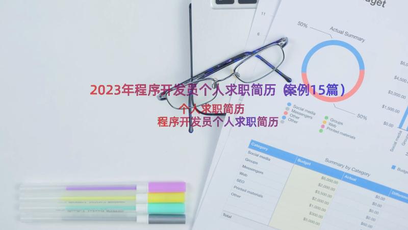 2023年程序开发员个人求职简历（案例15篇）