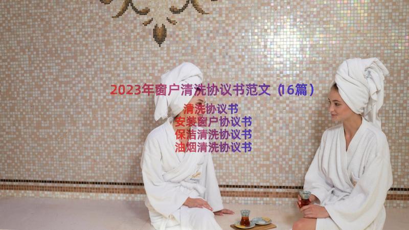 2023年窗户清洗协议书范文（16篇）