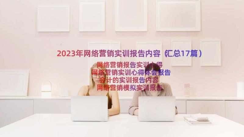 2023年网络营销实训报告内容（汇总17篇）