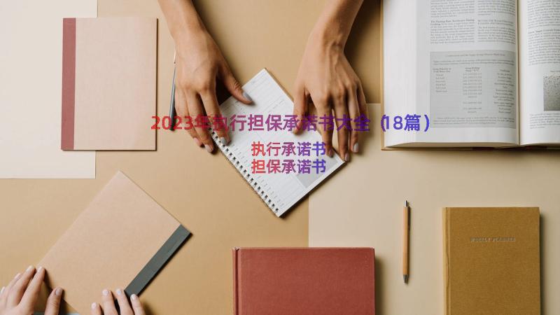 2023年执行担保承诺书大全（18篇）