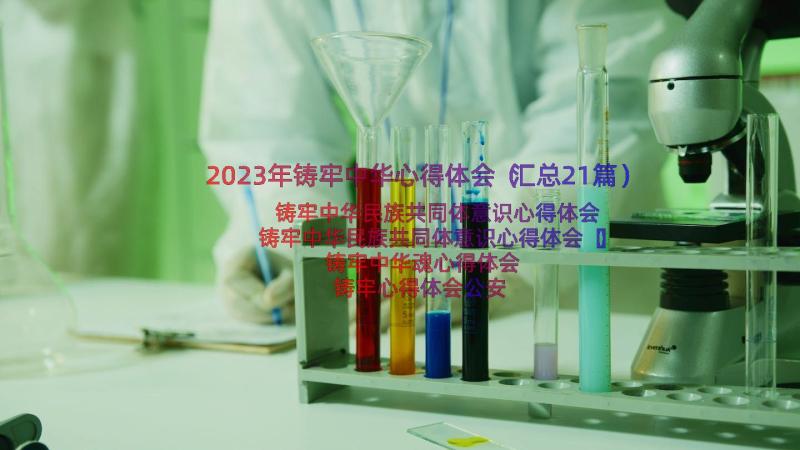 2023年铸牢中华心得体会（汇总21篇）