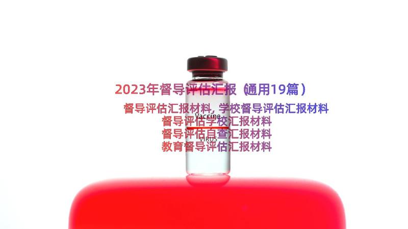 2023年督导评估汇报（通用19篇）