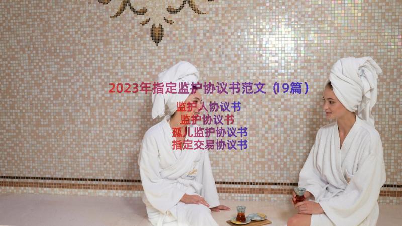 2023年指定监护协议书范文（19篇）